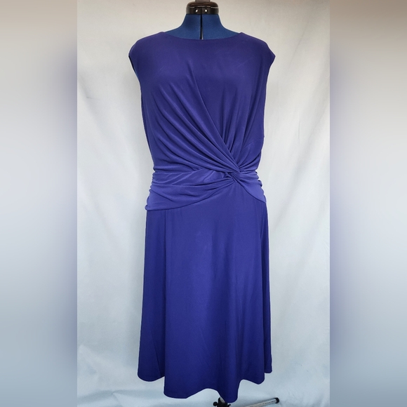 Lauren Ralph Lauren Twist Knot Midi Dress - Picture 1 of 3
